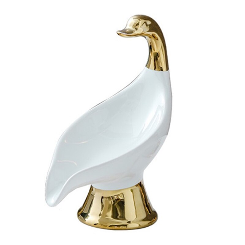 Porte-savon en céramique en forme de cygne, support de comptoir, porte-savon pour évier, étagère de rangement pour éponge de cuisine et salle de bain