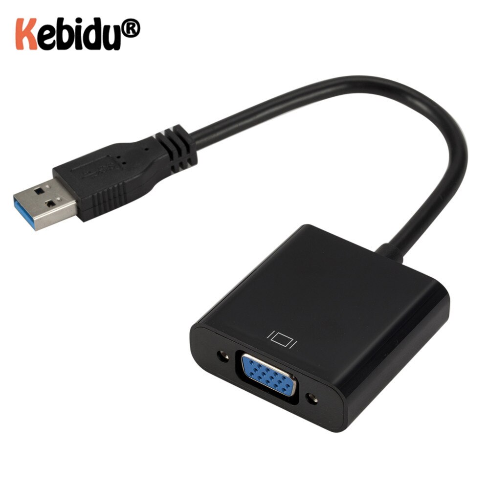 Kebidumei Usb 3.0 Naar Vga Adapter Externe Videokaart Multi Display Converter Voor Pc Projector Monitor Win 7/8/10 desktop Laptop