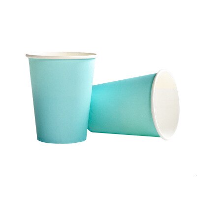 8PCS Party Pappbecher 12 Farbe Haushalt Kaffee Tasse Geschirr Home Decor Zubehör Hochzeit Decor Party: E