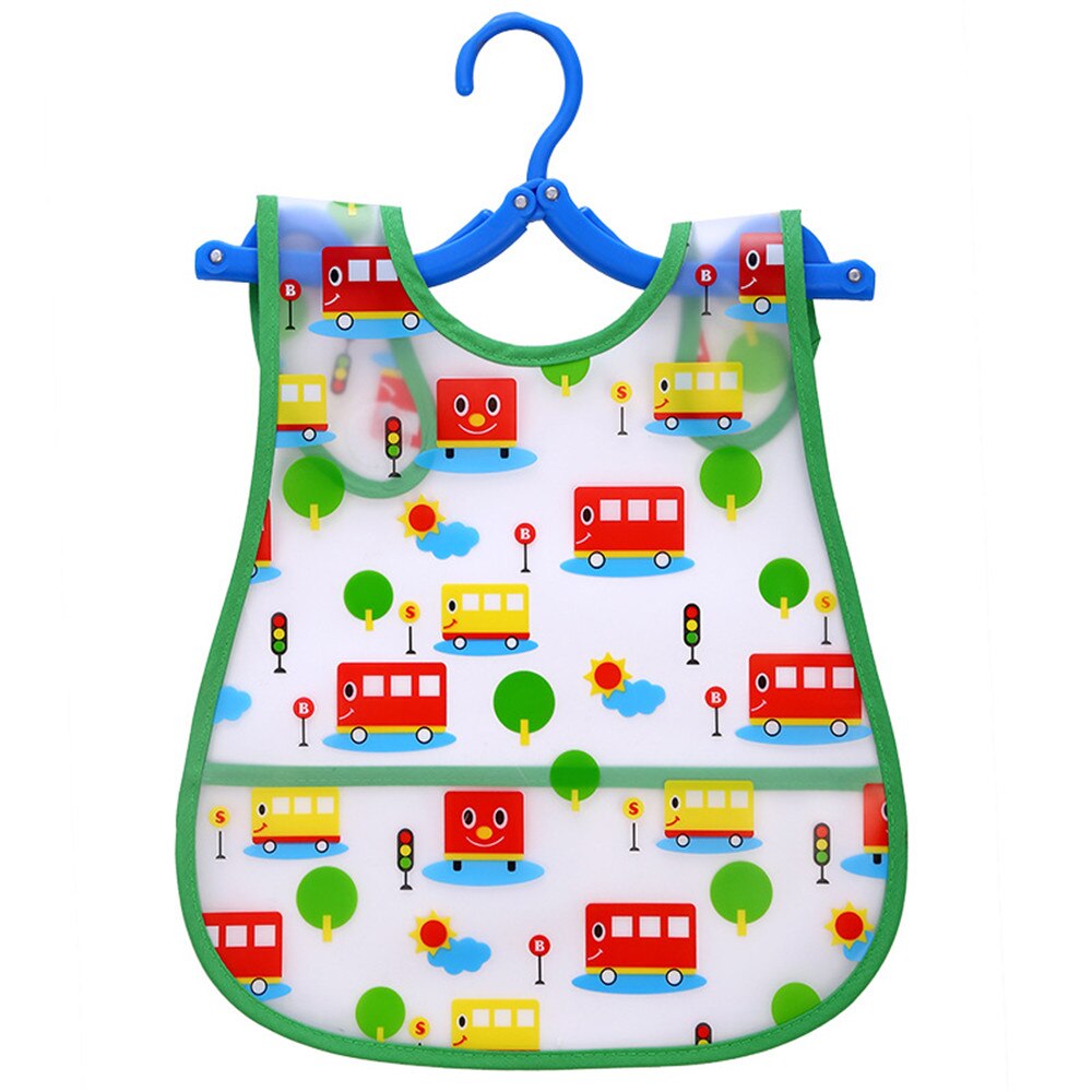 Afille Slabbers Cartoon Print Baby Spullen Plastic Waterdicht Verstelbare Baby Schort Lunch Voeden Kleding Unisex Baby Accessoires: 16