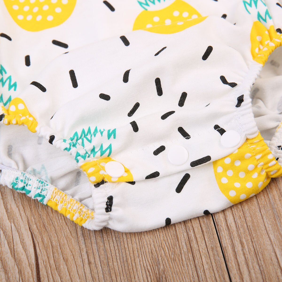 Sød baby pige tøj ananas print ærmeløs romper ryg cross jumpsuit outfit playsuit soldragt tøj
