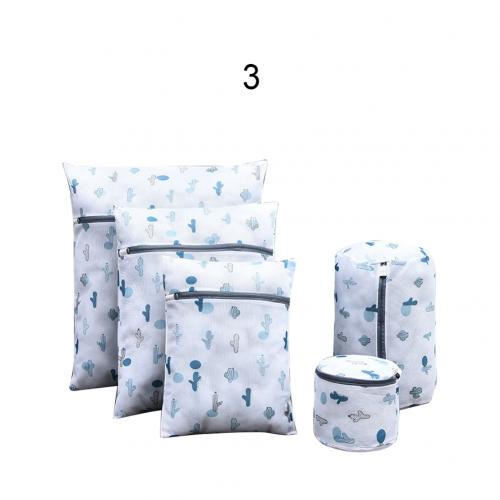 Bolsa de lavandería de malla de 5 uds que previene la deformación de ropa red gruesa estilo japonés sujetador grueso bordado bolsa de almacenamiento de ropa interior: 3