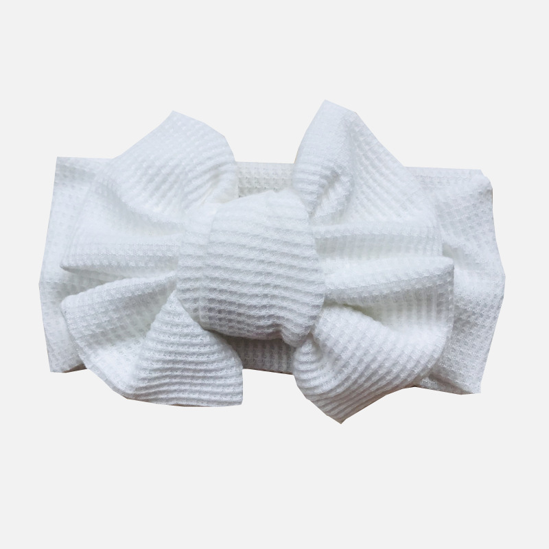 Diadema con lazo grande para bebé, turbante de dibujos animados, banda elástica suave para el cabello para niños, accesorios para el cabello para niña: 04