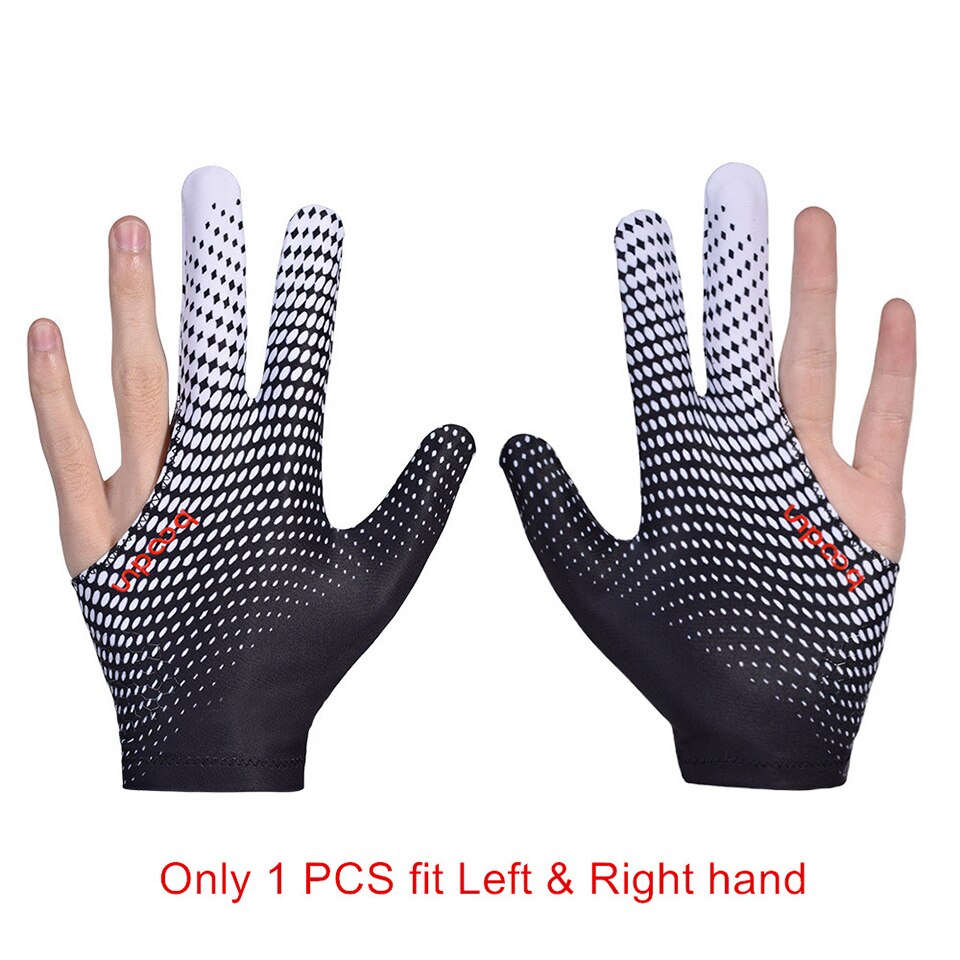 BOODUN – gants de billard pour hommes et femmes, 1 pièce, 3 doigts, Interchangeable, droitier ou gaucher