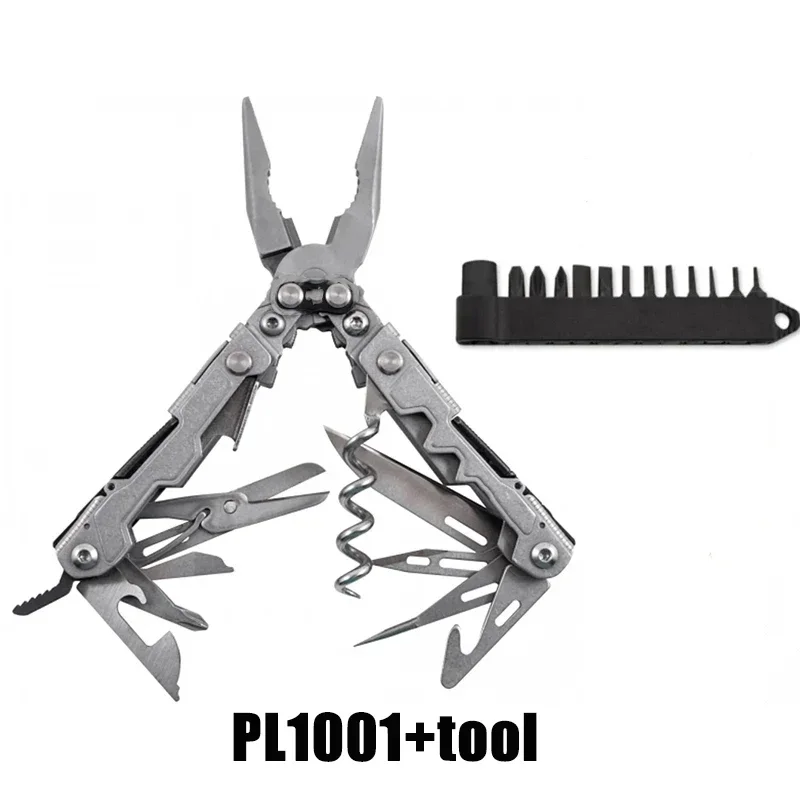 Folding Multitool Pliers Multi-functional Combination Tool Pliers EDC Outdoor Equipment: Khaki