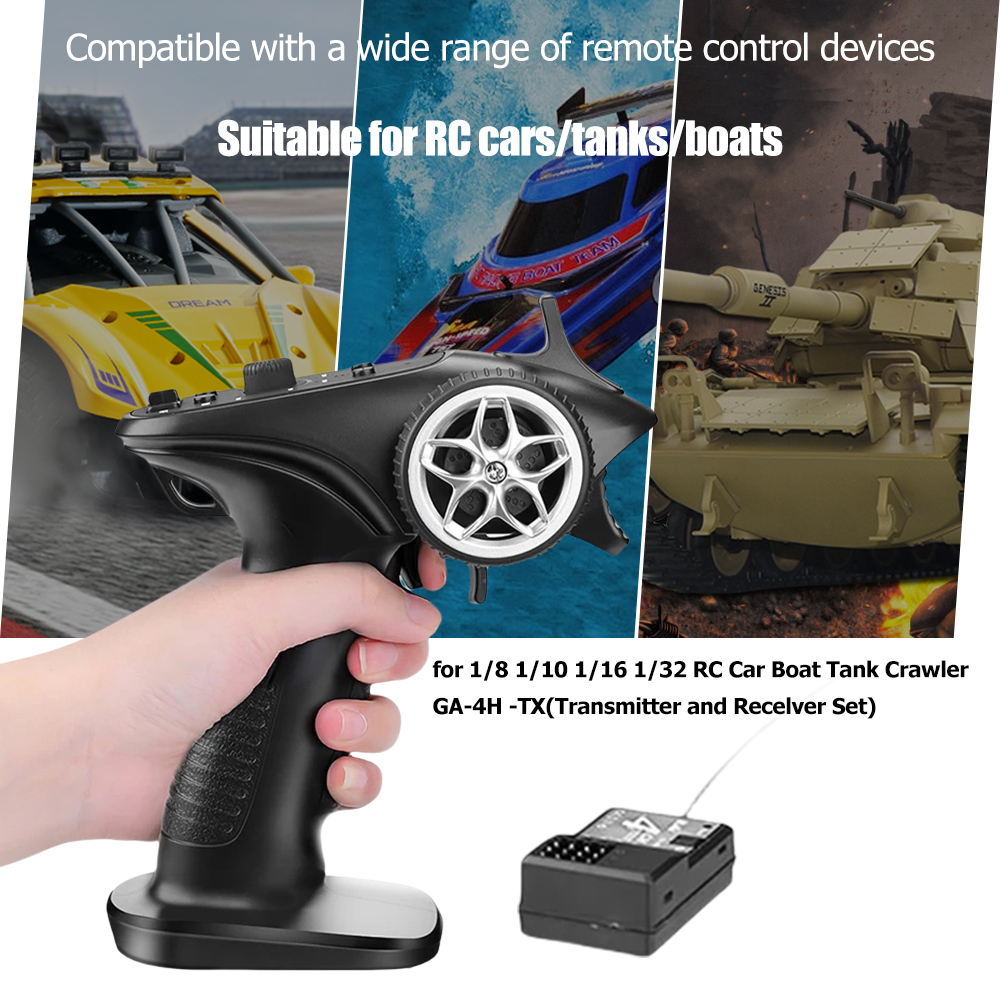 GA-4H-TX TX4 2.4GHz 4CH système Radio émetteur contrôleur télécommande/récepteur pour RC voiture bateau PK TG3 FS-GT3B