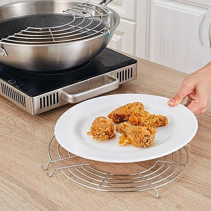 Rvs Planken Voedsel Koeling Rack Zeef Kitchen Tools Koekenpan Pot Voor Fry Afdruiprek Rack Gebakken Tempura