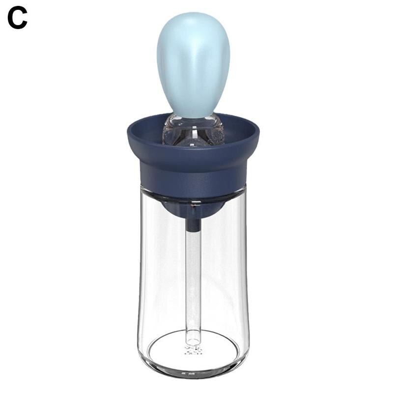 Glass Olive Oil Bottle Measuring Dispenser Bottle Kitchen Cooking Baking Barbecue Baking Vinegar Silicone Pastry Dropper Brush: C