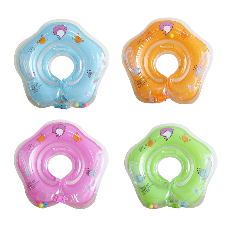 Zwemmen Baby Accessoires Hals Ring Buis Veiligheid Baby Float Cirkel Voor Baden Opblaasbare Cartoon Opblaasbare Water Speelgoed