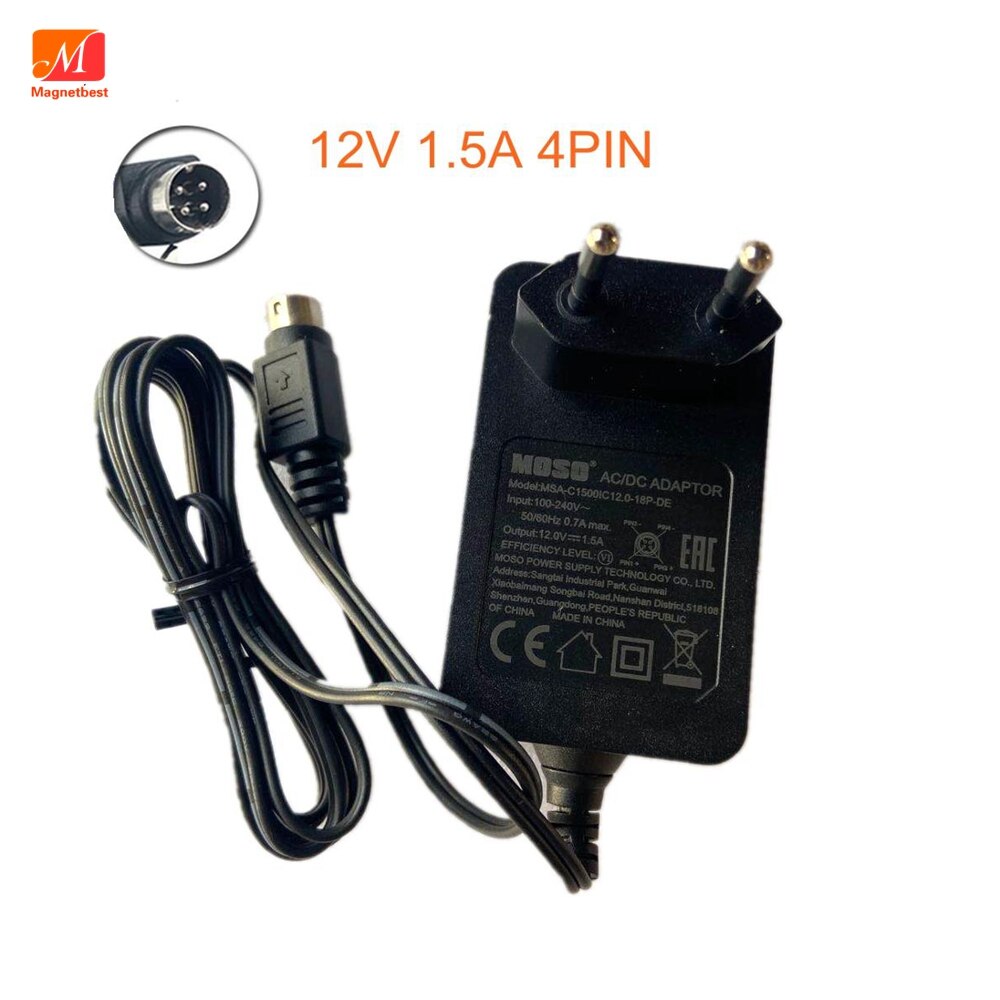 12V 1.5A 4 Pin Power Adapter Voor Hikvision Video Recorder Cwt KL-AD3060VA SW-520 Video Recorder Harde Schijf Ac Dc adapter Oplader