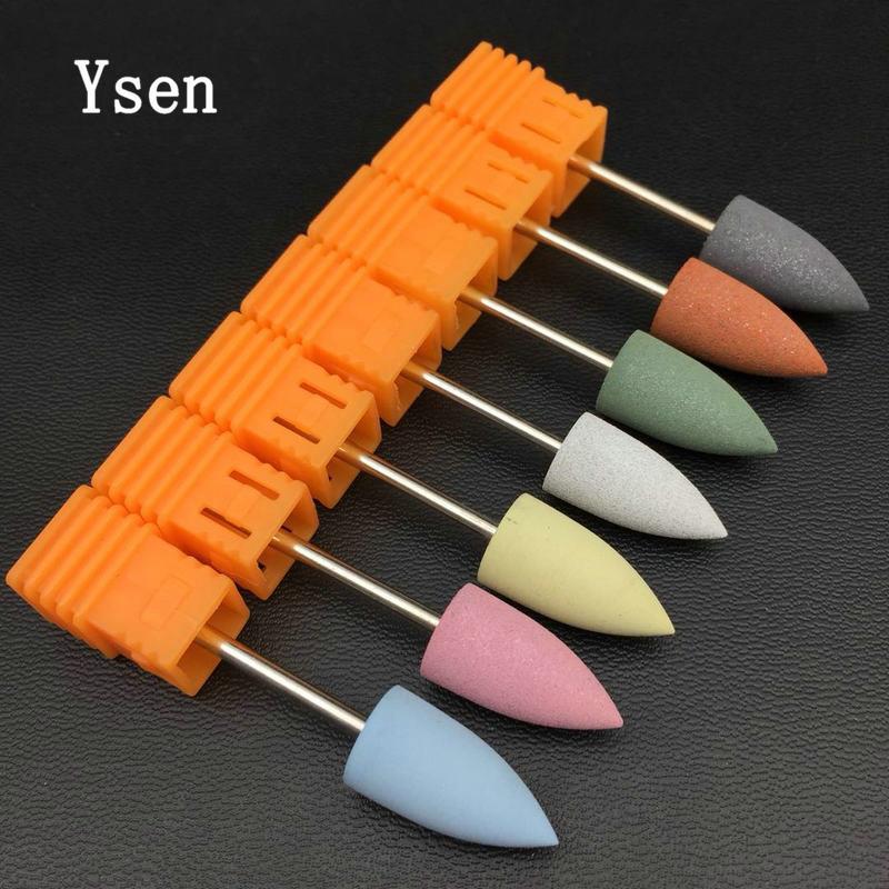 10mm diameter gummi siliciumcarbid spidshoved fleksibel polermaskine neglebor elektrisk manicure maskine tilbehør