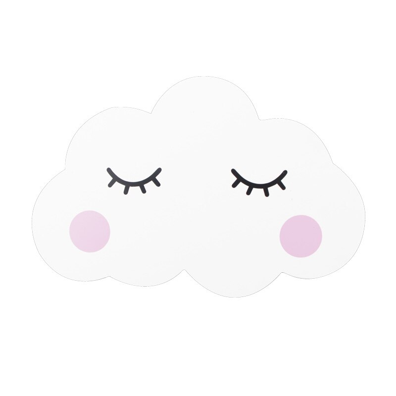 Beautiful 3D DIY Rainbow Clouds Wall Poster Stickers Bedroom In Wall Sticker Kids Room Home Decor Wood Plate Wooden Wall Decor: green