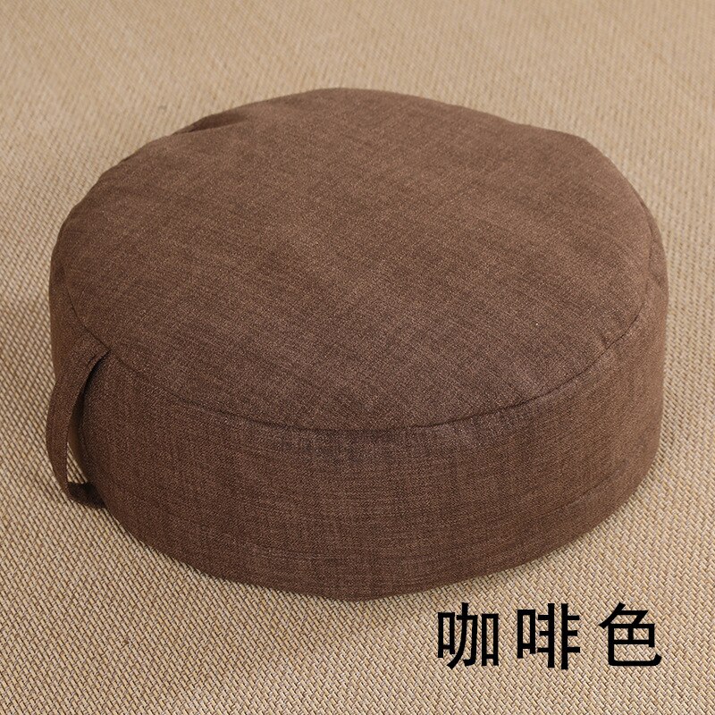 Coussin de siège rond Tatami lavable , épais, Futon, pour Table à thé, balcon, salon, baie vitrée: coffee 40x40x14cm