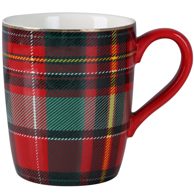 Scottish style couple mug large capacity mug ceramic mug teacup coffee cup milk flower tea cup tazas CL102105