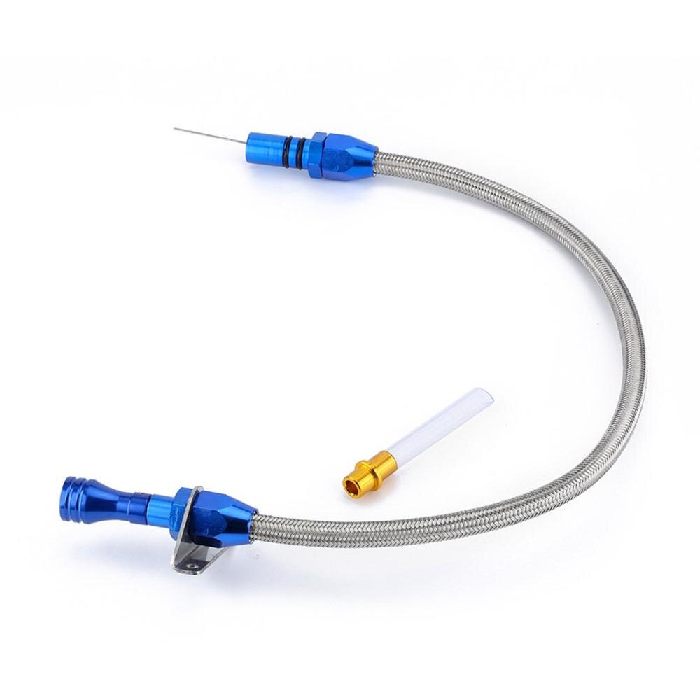 Auto Modification Parts Universal Dipstick Stainless Steel Measuring Oil Gearbox Oil Dipstick 530mm Dipstick: blue