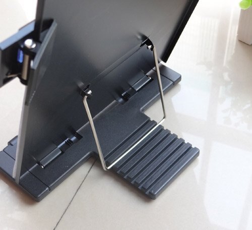 Black Metal Desktop Document Book Holder with 7 Adjustable Positions (metal; document stand)