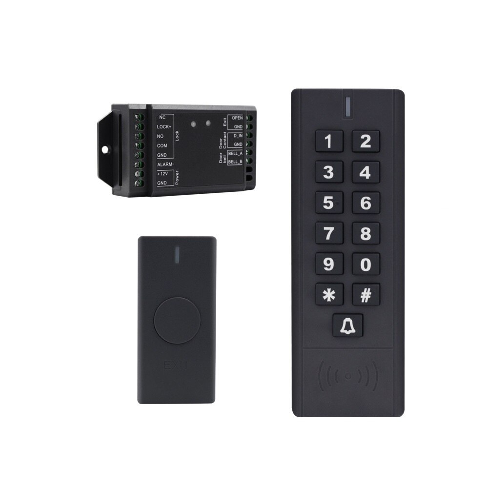 wireless 125KHz RFID Access Control Keypad Device kit Rainproof Cover EM Card Reader For Door Access Control System Lock