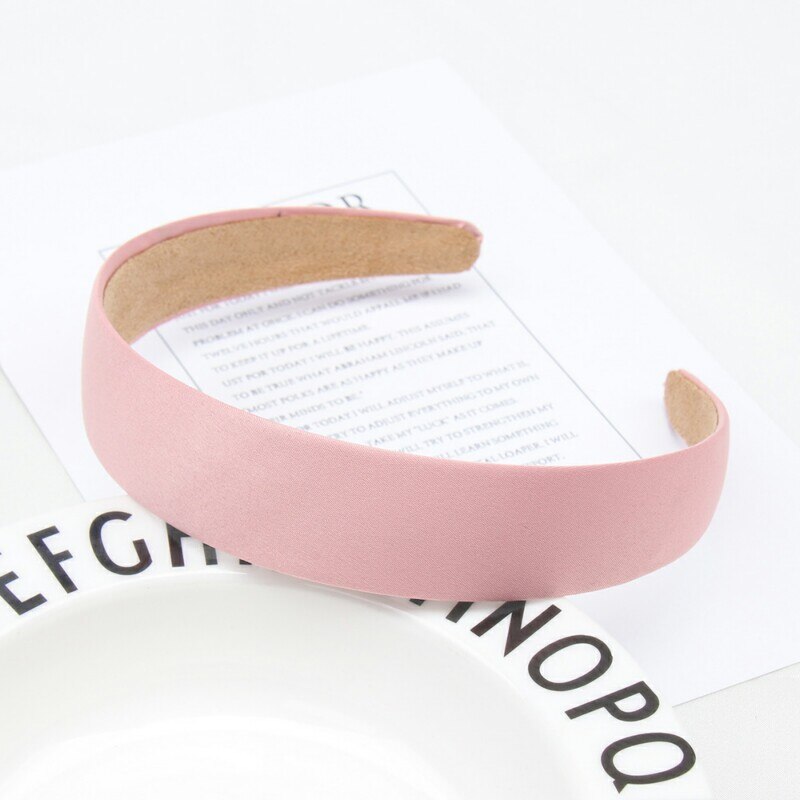 1PC Plastic Canvas Wide Headband Hair Band Headwear Solid Hair Accessories For Women: 2