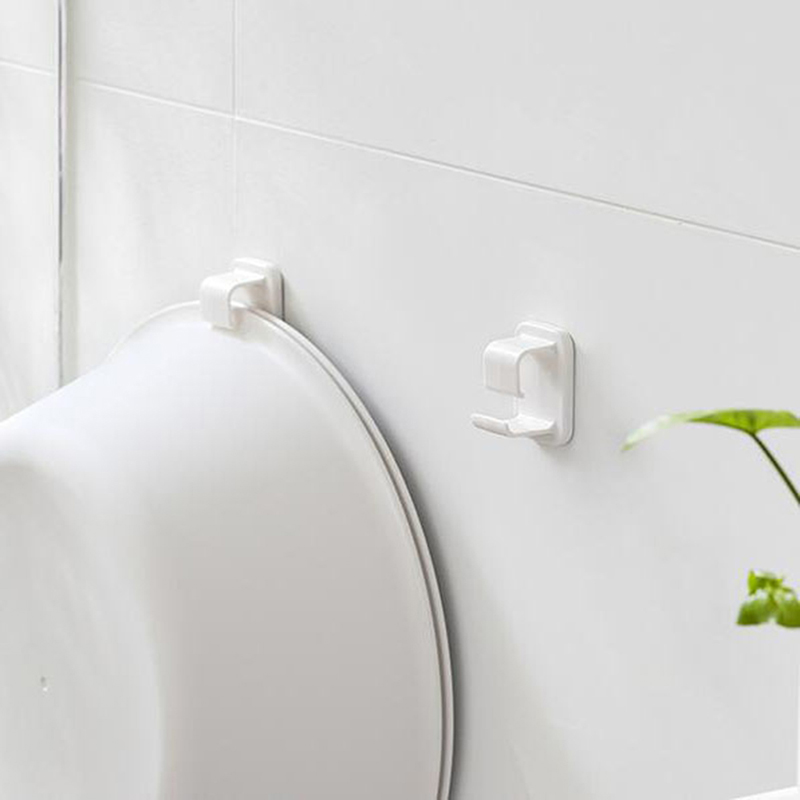 Soporte de plástico para lavabo de baño, organizador de almacenamiento, 2 ganchos