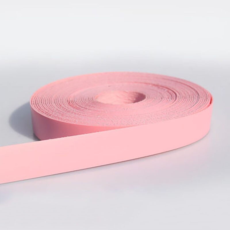 Smält pvc kantband träfaner skåp bord kantskydd självhäftande möbelskiva panel kantband 2cm kantband: Rosa