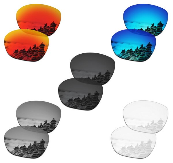 SmartVLT Replacement Lenses Polarized for Oakley Overtime Sunglasses - Multiple Pairs Packed: 5 Pairs Packed