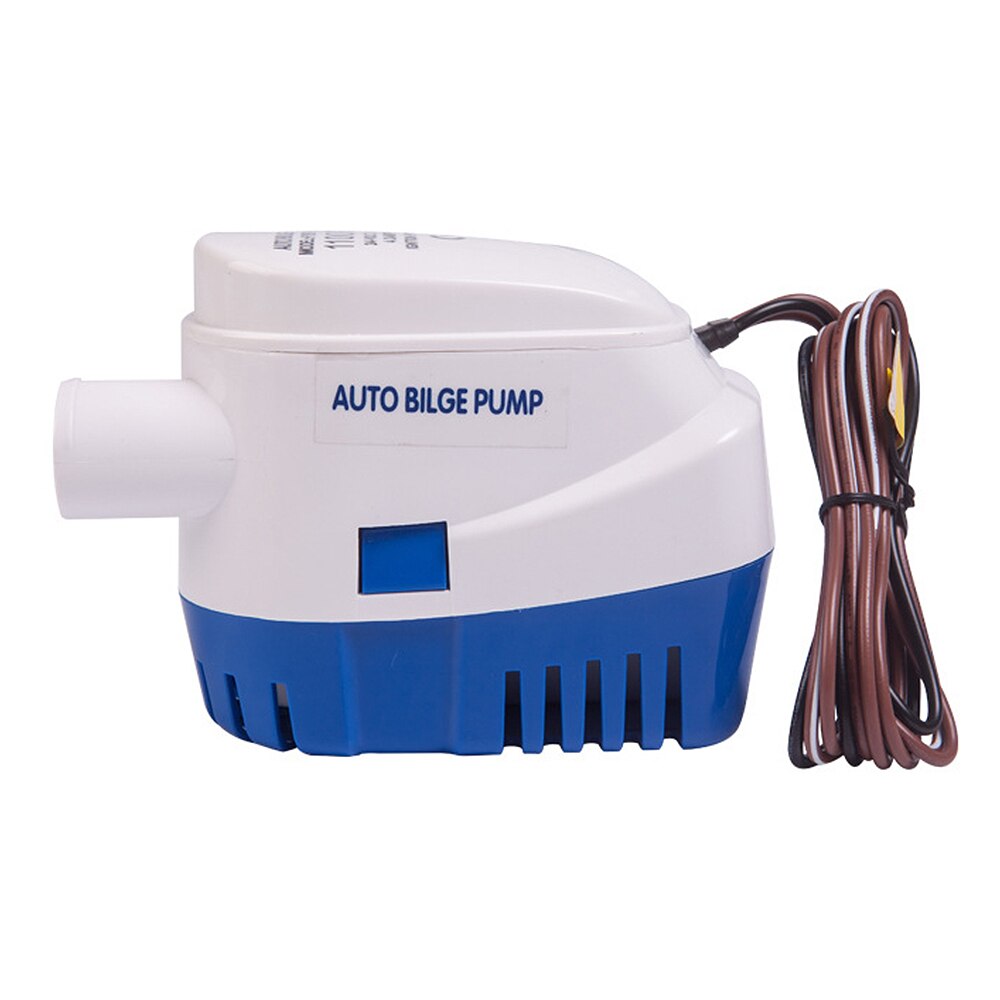 Automatisk Länspump 1100GPH 12V/24V - Dränkbar Pump med Flottörströmbrytare
