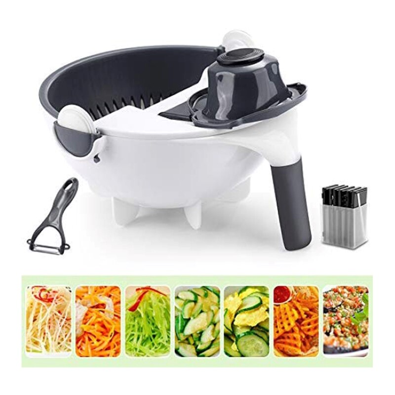 Mandoline Schneidemaschine Gemüse Cutter Kartoffel Schäler Karotte Zwiebel Reibe mit Sieb Effiziente Küche Zubehör Zubehör Werkzeug