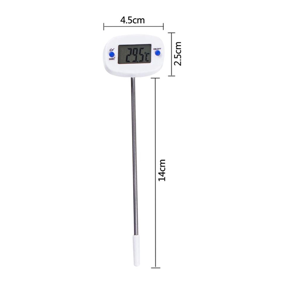 Lebensmittel Thermometer Kochen Temperatur Sensor LED Digital Display Elektronische Sonde Thermometer Flüssigkeit Fleisch Thermometer: Default Title