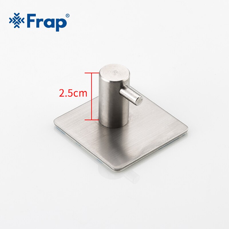 Frap 304 Rvs Robe Haken Muur Deur Kleerhanger Keuken Badkamer Roestvrij Handdoek Haken 4 Stks/set Y19002