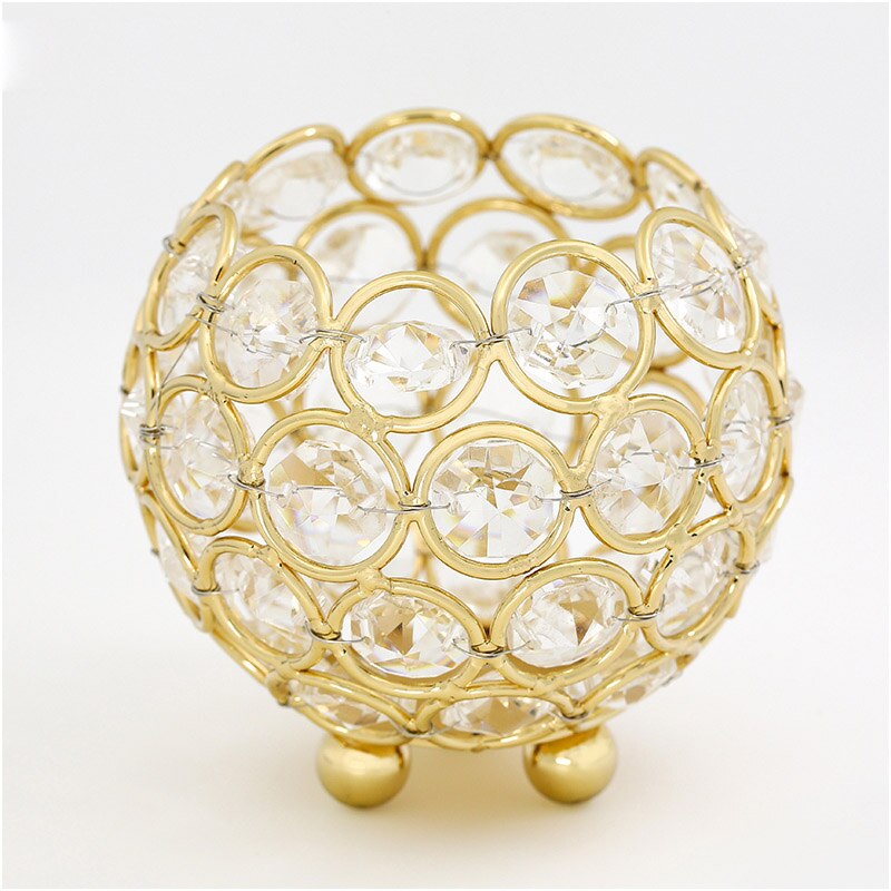 8 cm Kaarshouder Crystal Bal Kandelaar Woondecoratie Party Bruiloft Ornament Kandelaar Lhipping DC120: Default Title