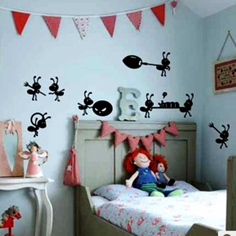 1PC Moving Decoration Sticker Waterproof PVC Home Cute Ant Cartoon