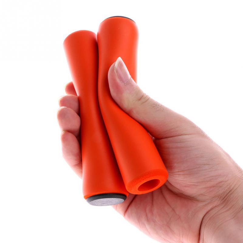 Poignées de vélo vélo ultra-léger mousse Silicone éponge poignée de guidon anti-dérapant amortisseur Super doux guidon de vélo #18