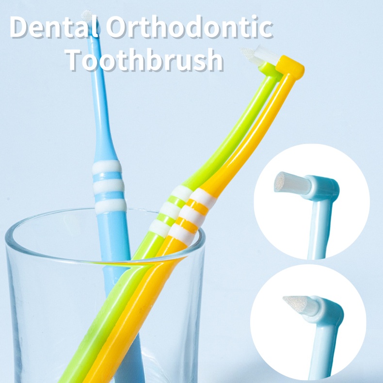 1PC Tandheelkundige Orthodontische Tandenborstel Met Puntige en Platte Kop Professionele Reinigingsborstel Tussen Tanden Mondhygiëne Tool Gabri Rotterdam