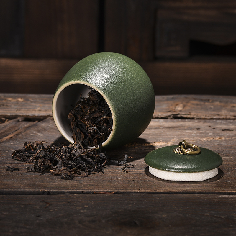 Słoik na herbatę ceramiczny, do kawy, do żywności, szczelny, do gospodarstwa domowego, odporny na wilgoć, do przechowywania, przenośne pudełko podróżne, pojemnik do przechowywania, do domu