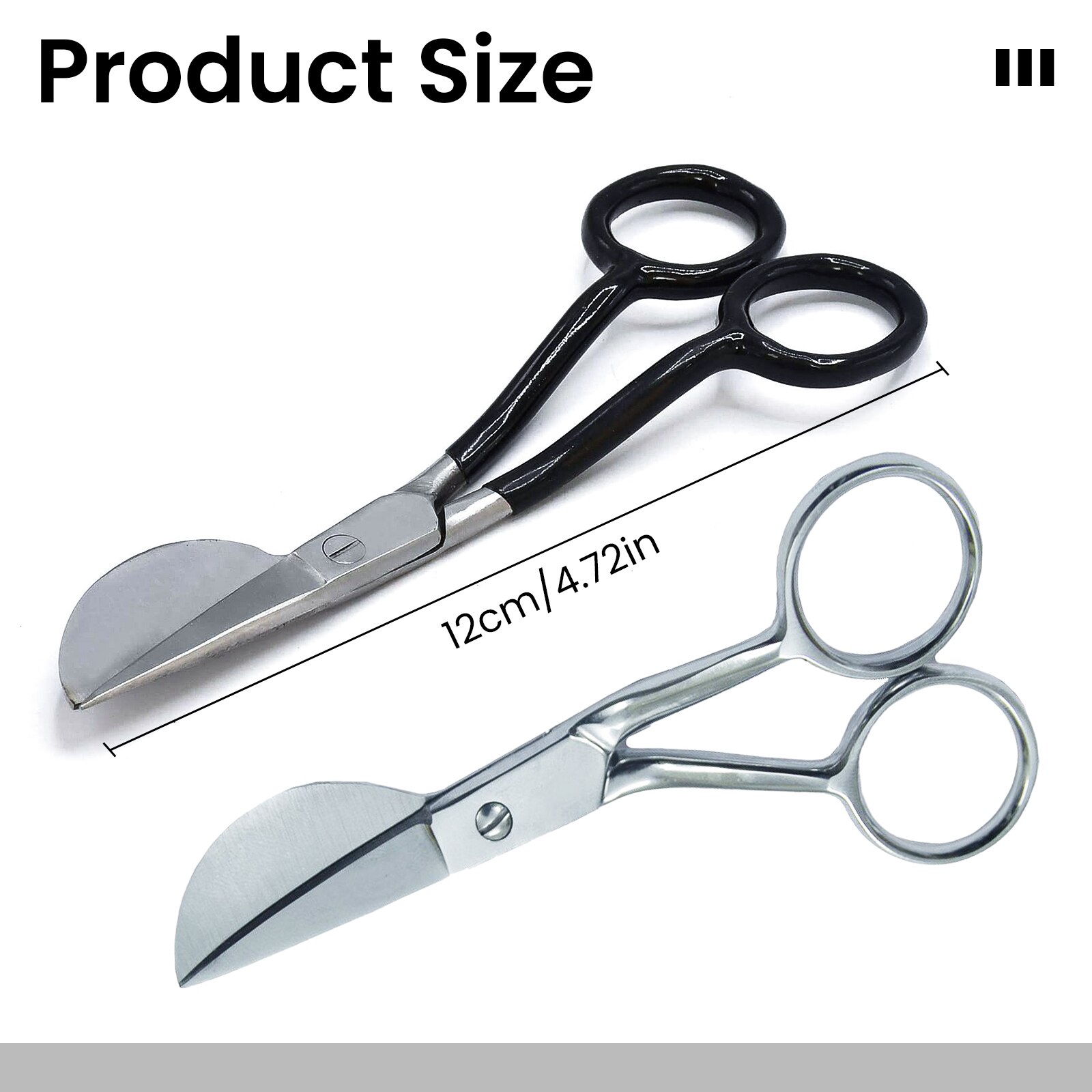 Stevige Tapijt Trimmer Schaar Scherpe Eendenbek Applique Schaar Rvs Naaien Borduren Schaar Blikscharen G2AB