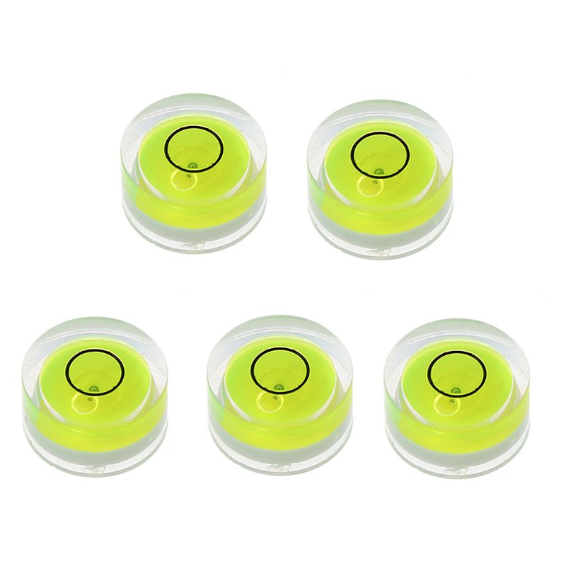 5pcs Round Bubble Level Mini Spirit Level Bullseye Level Measurement Instrument: C