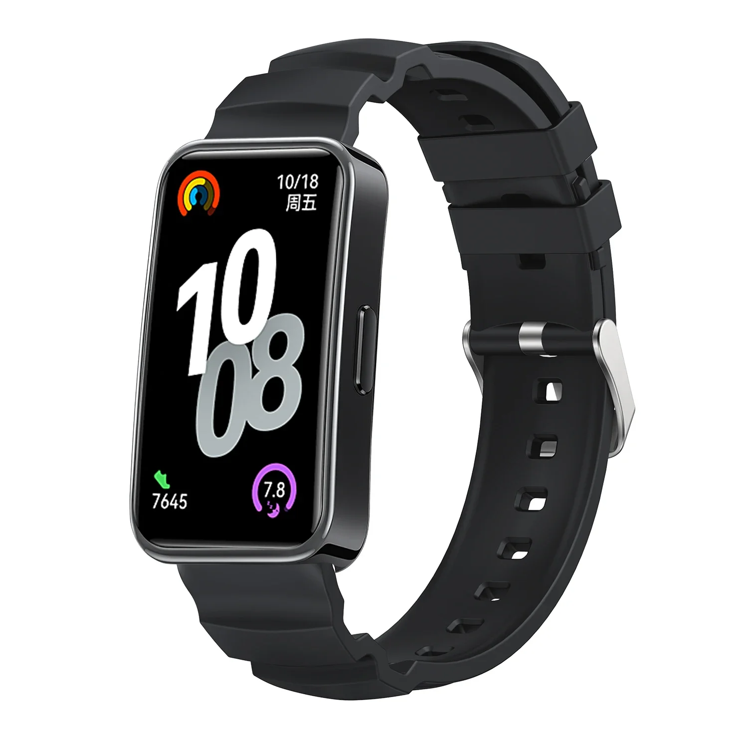 Bracelet pour Huawei Band 8 9 10 bracelet accessoires SmartWatch remplacement bracelet de montre bracelet en Silicone correa bracelet Huawei Band 8: Violet Vert