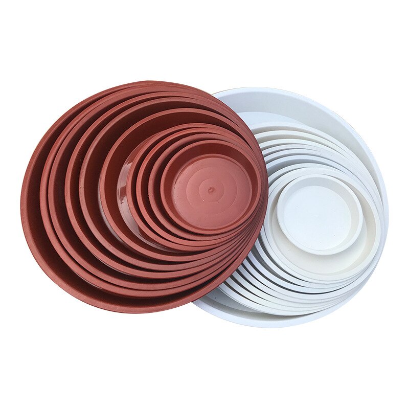 10 Pcs Plastic Garden Flower Pot Plant Saucers Water Tray Base for Indoor Outdoor JW
