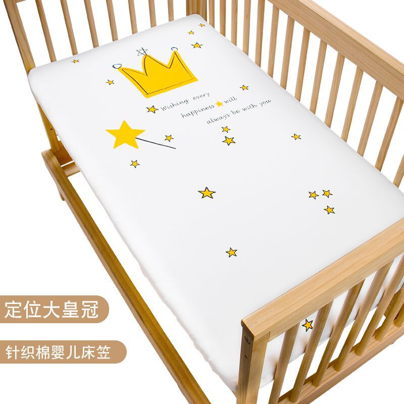 Baby Laken Puur Katoen Wieg Matras Cover Voor Kids Leuke Cartoon Patroon Baby Uitgerust Lakens Baby Beddengoed Fotografie Props