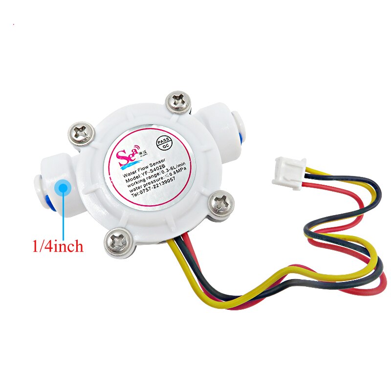 water flow sensor DN8 ND10 0.3-10L/minPE pipe water flow meter 0.3-6L/MIN water dispenser G1/4 inch G3/8inch flowmeter