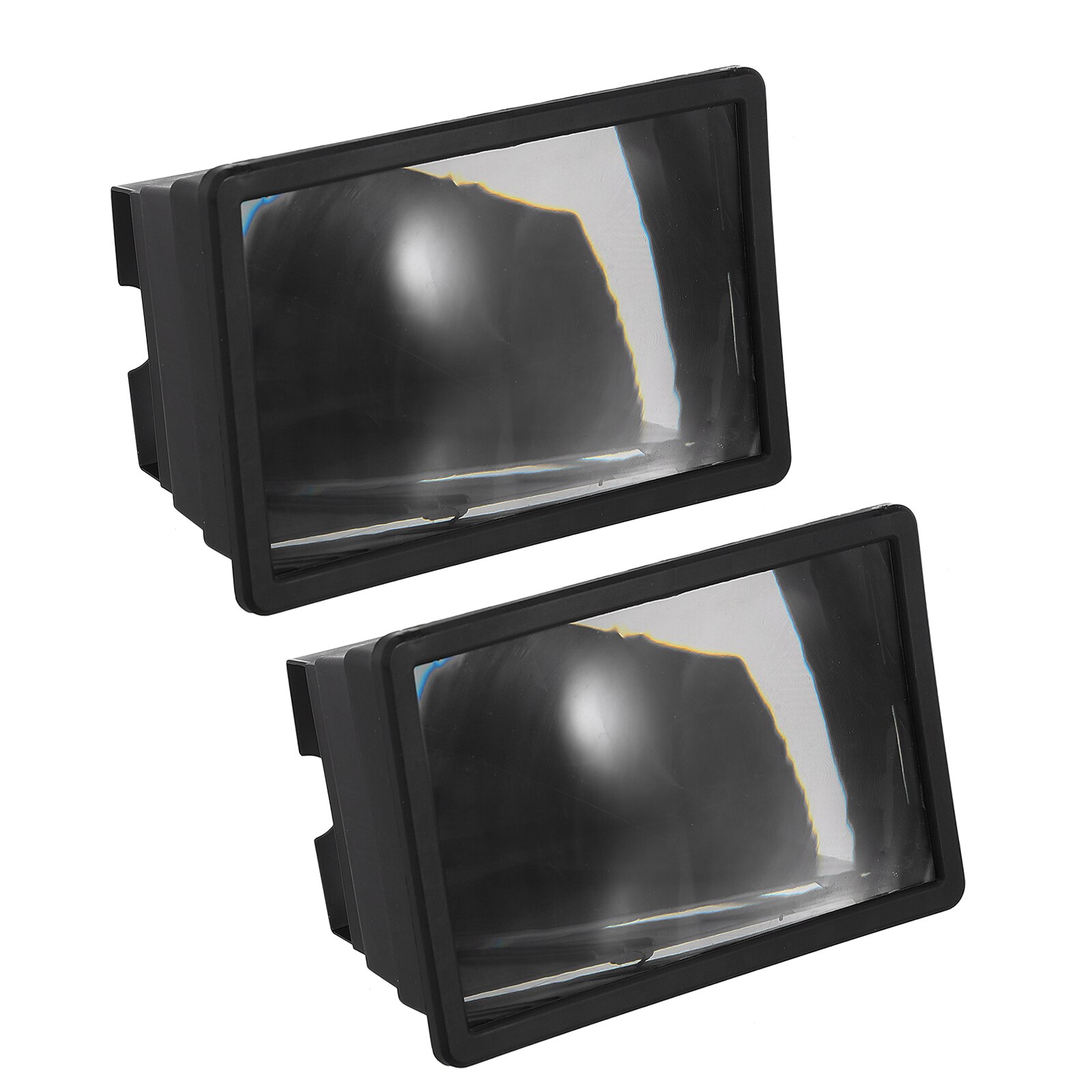 2 Stuks Mobiele Telefoon Screen Versterker Draagbare Smartphone Screen Vergroter Supply: Black