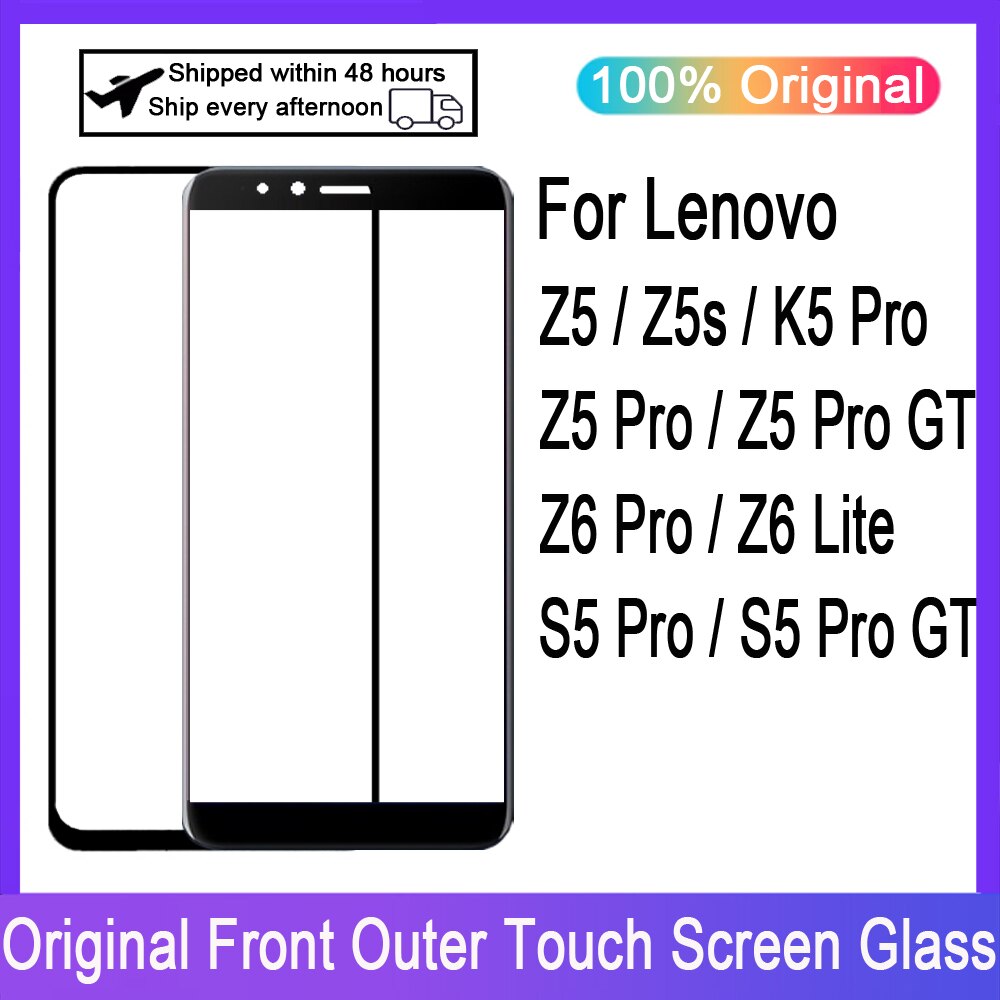 OLPAY 100% Originele Touch Screen Voor Lenovo Z5 Z5S Z5 Pro Z5Pro GT Panel Front Buitenste Glas Touch Screen Panel vervangende Onderdelen