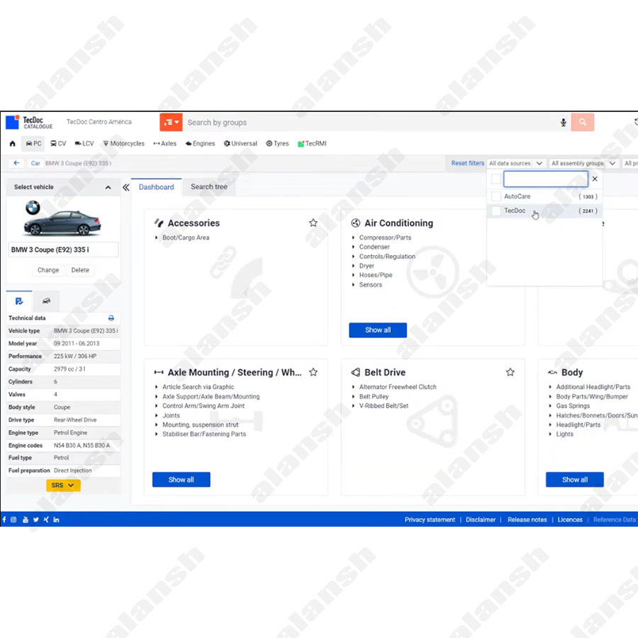 Catálogo de peças eletrônicas TecDoc 2020 para caminhão, ônibus e carro + nitro