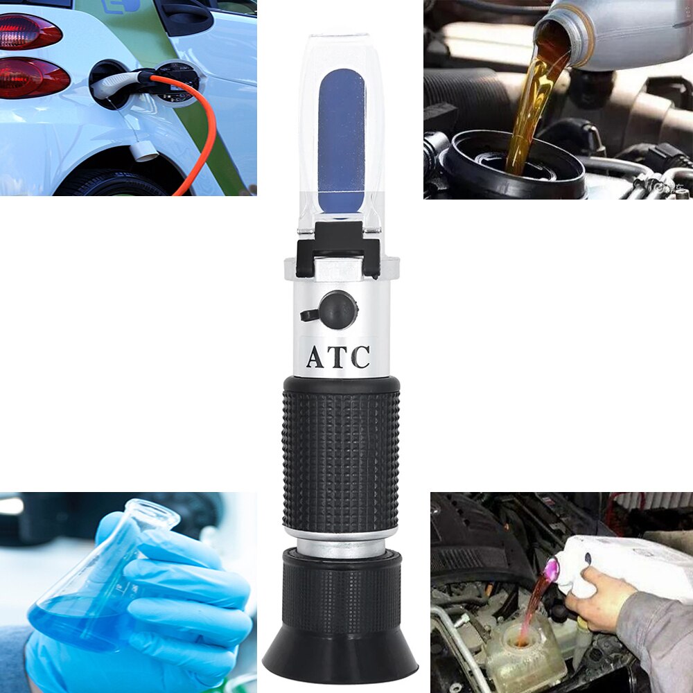 Hand Held Refractometer Antifreeze Concentration Meter Vehicle Battery Freezing Point Detector Glass Water Fluid Glycol Tester