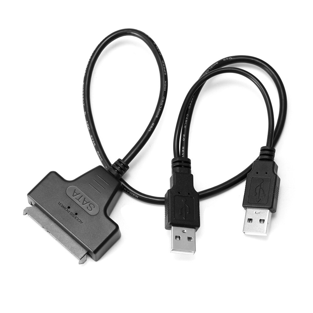 Double USB Connectors Powerful Adapter Cable Accessories Sata Connector USB 2.0 To USB 3.0 SATA 15 + 7 Pin Connector Gadgets