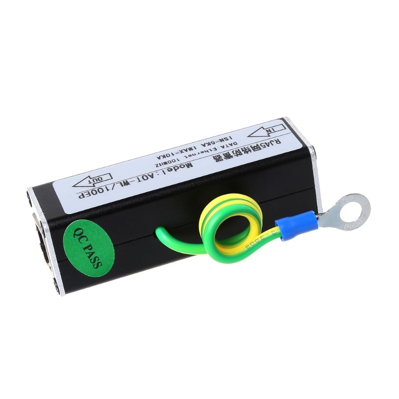 Netwerk  rj45 bewakingsapparatuur camera bliksembeveiliging overspanningsbeveiliging beschermingsapparaat bliksemafleider