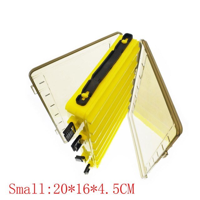 Double-Sided 14 Grid Fishing Tackle Box Sea Fishing Reservoir Fishing Box High-Strength Fishing Bait Box Fishing Accessory Box: 1