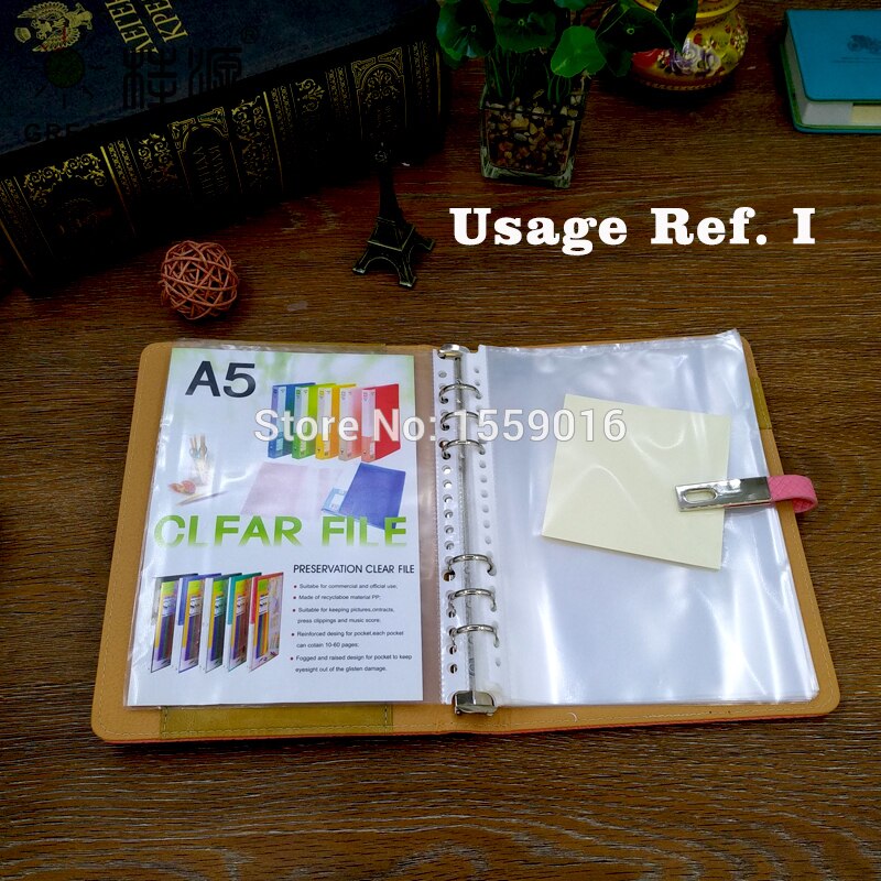 Photo Album leaf DIY Leaf Punched Pocket With 300g Black Paper Card Board Nonpoisonous Tasteless For A5 Binder Folder