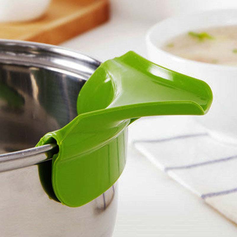 Bac de vidange Anti-déversement en Silicone, déflecteur à bord rond, liquide de soupe, déviation de la bouche, outils de cuisine