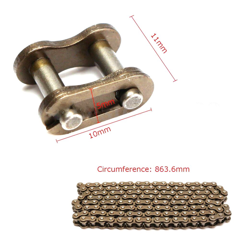 25H Chain Spare Master Links Motocross for 47cc 49cc Mini Dirt ATV ...